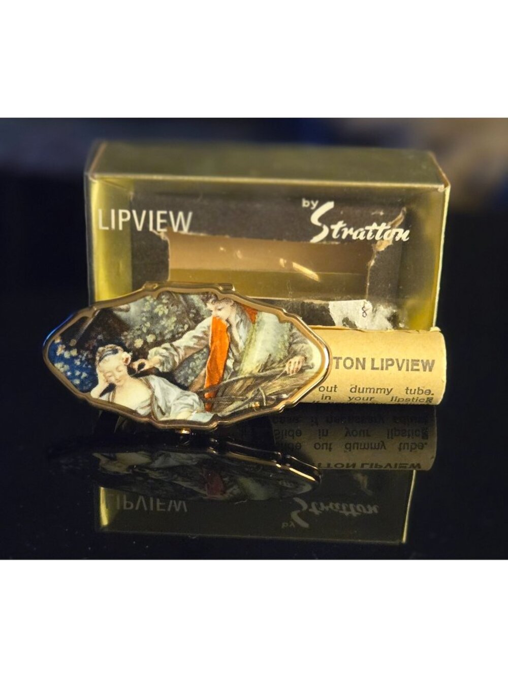 Stratton Lipview Lipstick Holder w/Mirror